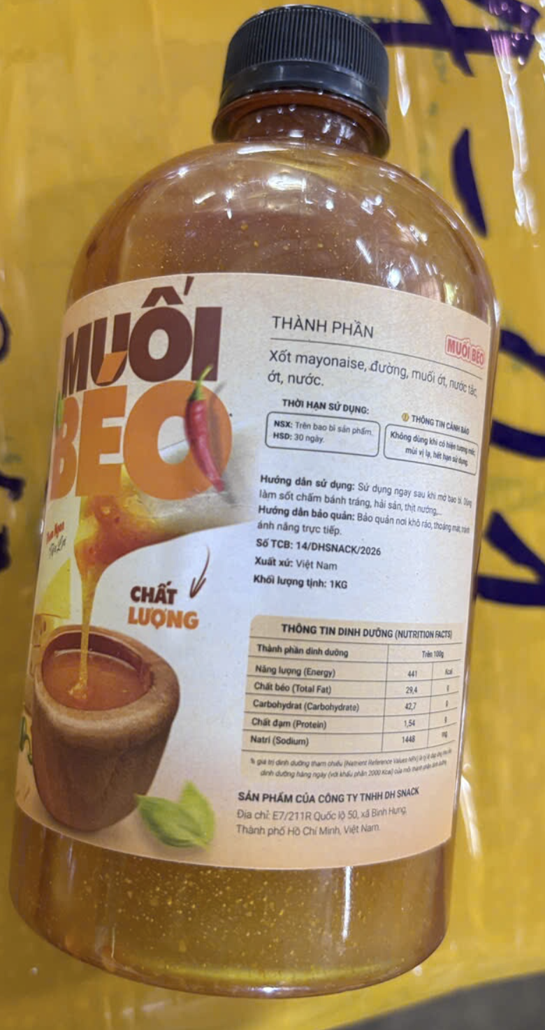 Muối béo DH Snack 500g